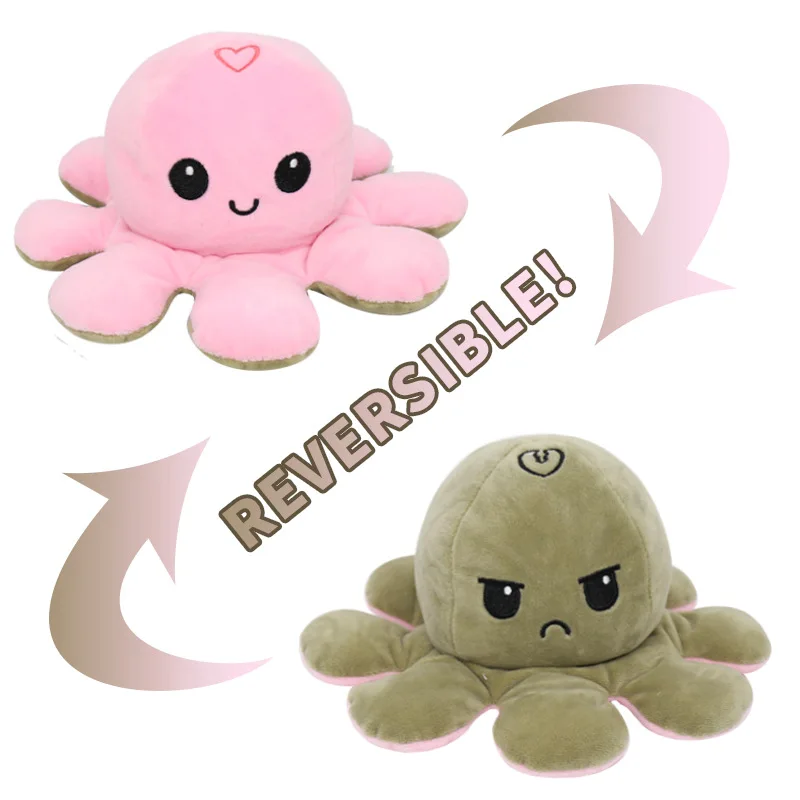 
Wholesale hot selling funny Reversible Octopus plush Toys 