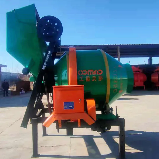 electric engine concrete mixer mini high capacity for sale mobile self loading concrete mixer in China