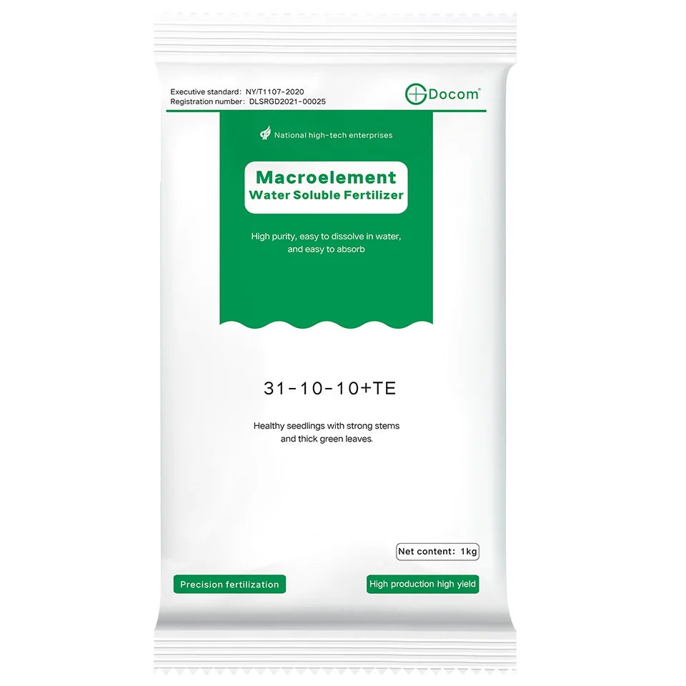 Hot sale High Nitrogenous Foliage Fertilizer 31-10-10 Water-soluble fertilizer with B Zn