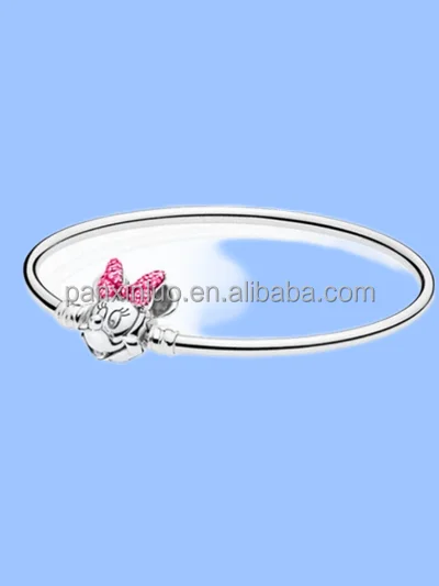 Luxury Jewelry  New Disn iPandorars 925 silver Timeless Paving Chain 593008c01 Snake Bone Diy Bracelet Jewelry Gift