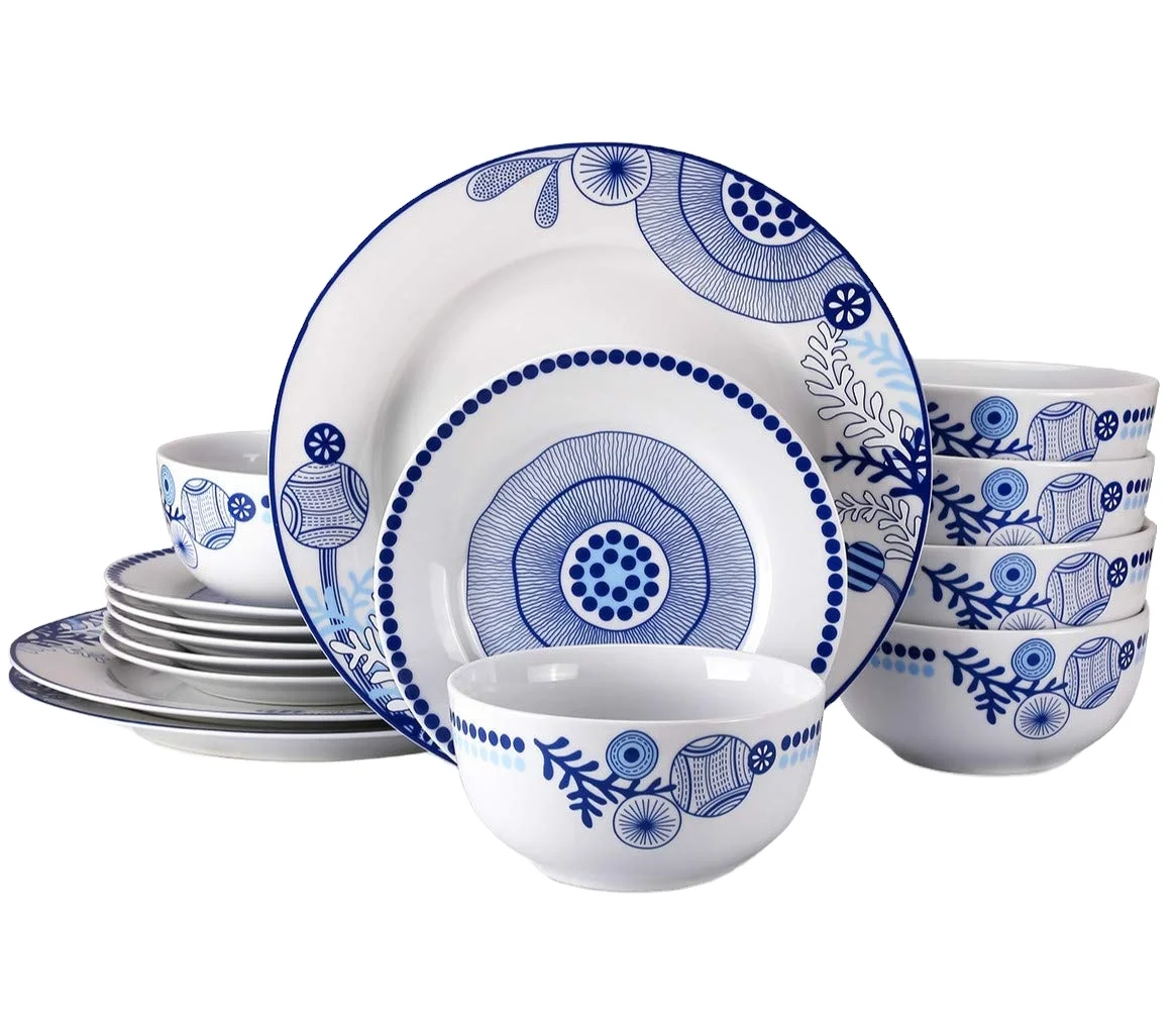 Porcelain 12pcs dinnerware set/ dinner  set luxury  for 4