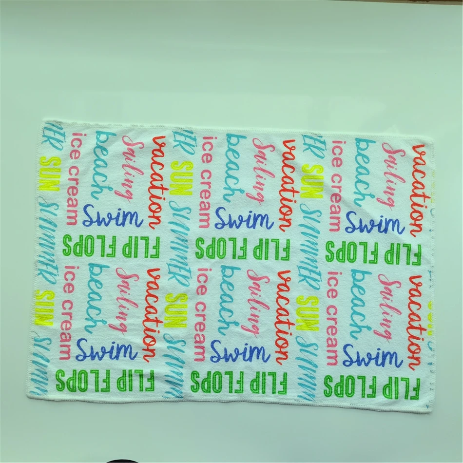 40x60 Christmas microfiber digital print tea towel kitchen towel