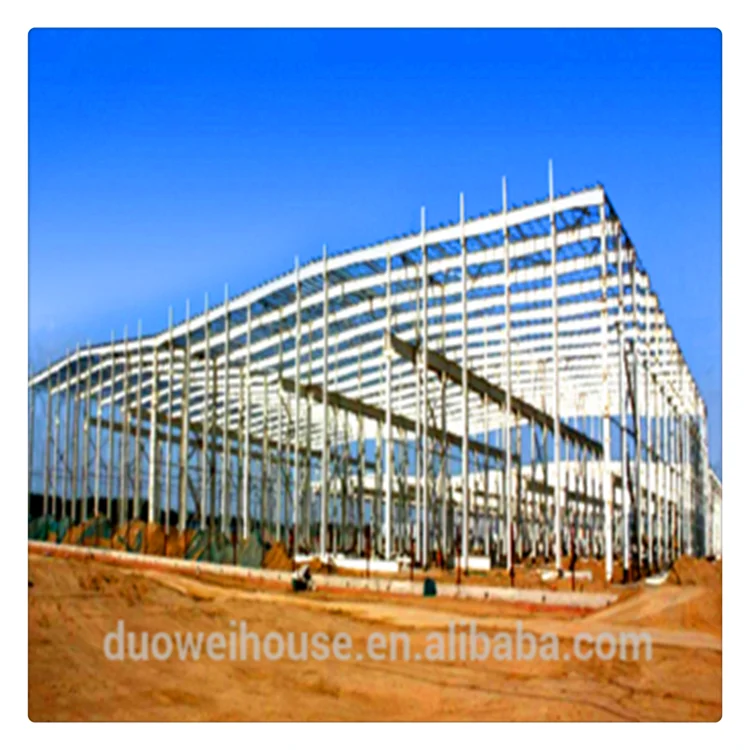 Light Metal Building Construction Gable Frame Prefabricated Industrial Steel Structure low cost warehouse factory design