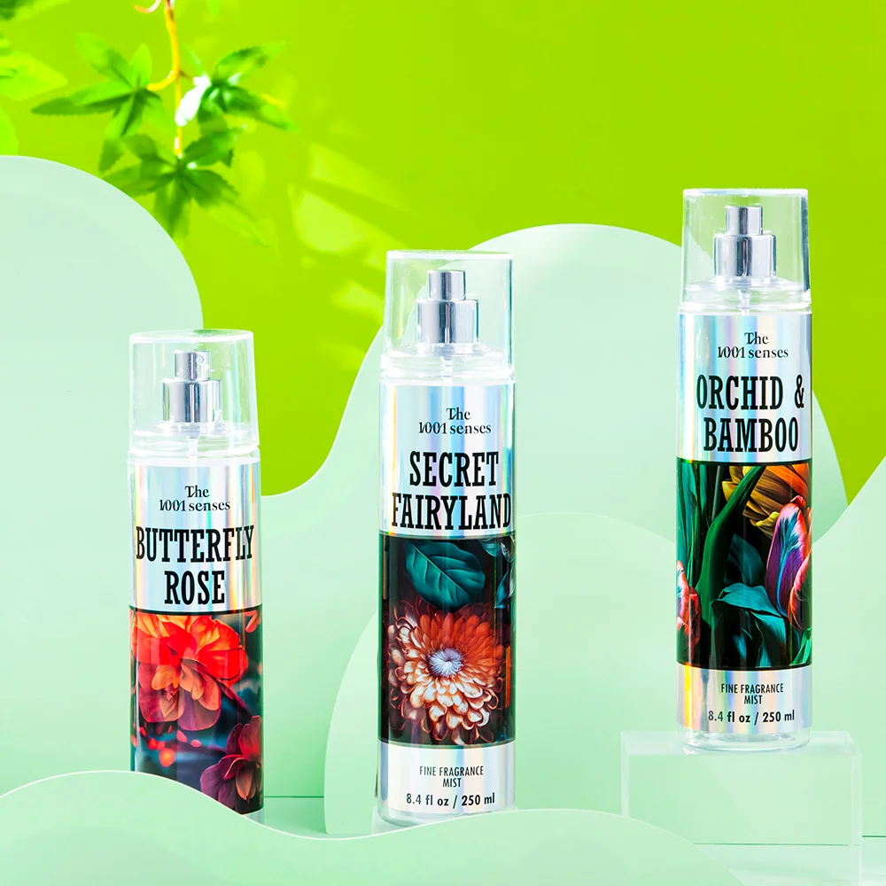 2024 Newest body spray perfume fragrance oil body mist floral scent Rose Bamboo 96pcs small moq for distributor