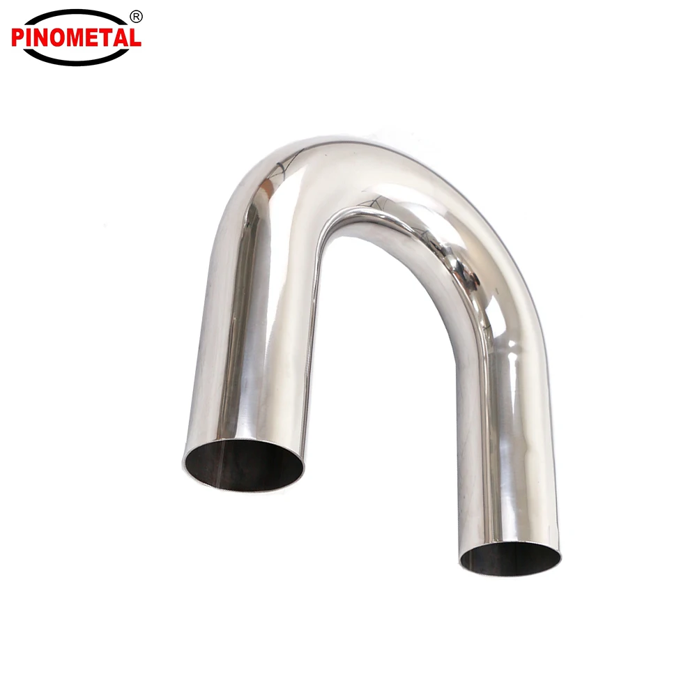 Custom 3.5' 4' 5 Inch 90 180 Degree Stainless Steel Pipe Fittings Exhaust Aluminum Elbow Mandrel Bend Pipe