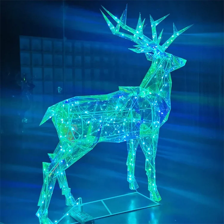 Custom Neon Decorative Indoor and Outdoor Festive Atmosphere Elk Decorative Lights