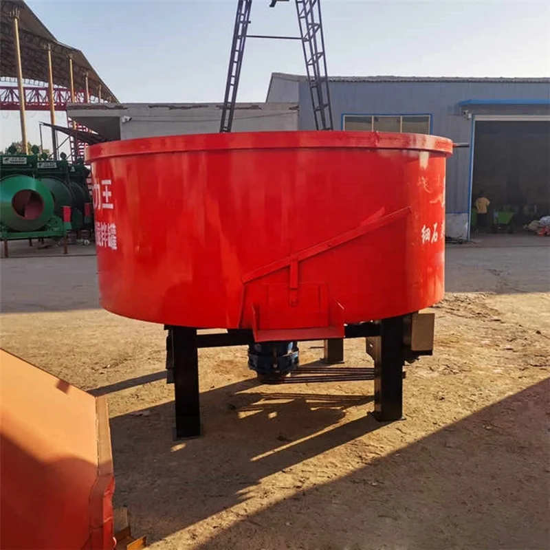 New Listing Cement Wet Cement Mixer Pan Mixer Vertical  Wheel Roller Sand Electric Motor For Concrete Mixer