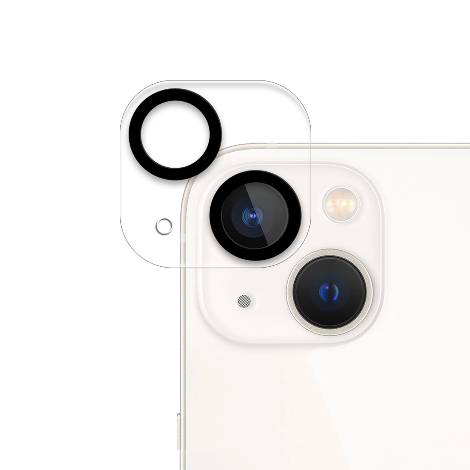 Защитное стекло для объектива камеры мобильного телефона серии iPhone 13 черная круглая Защитная
