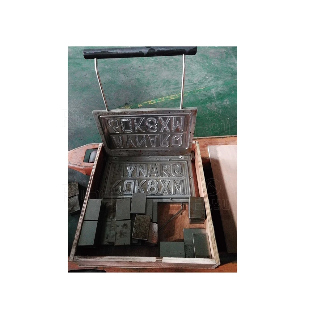 
letters and digits Dies for Vehicle Number Plate 