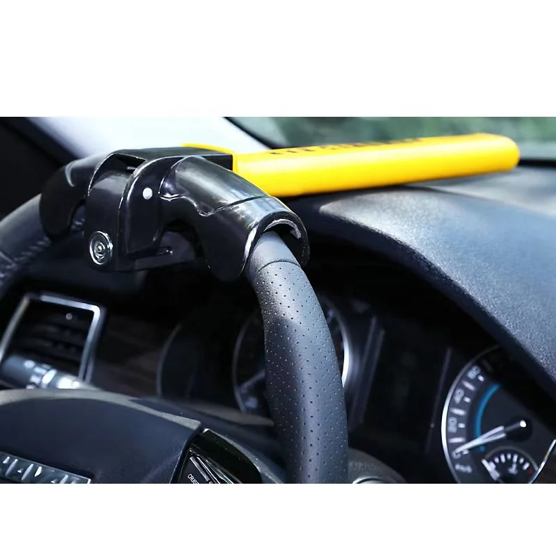 Universal adjustable T shape promotion car vehicle security steering wheel lock