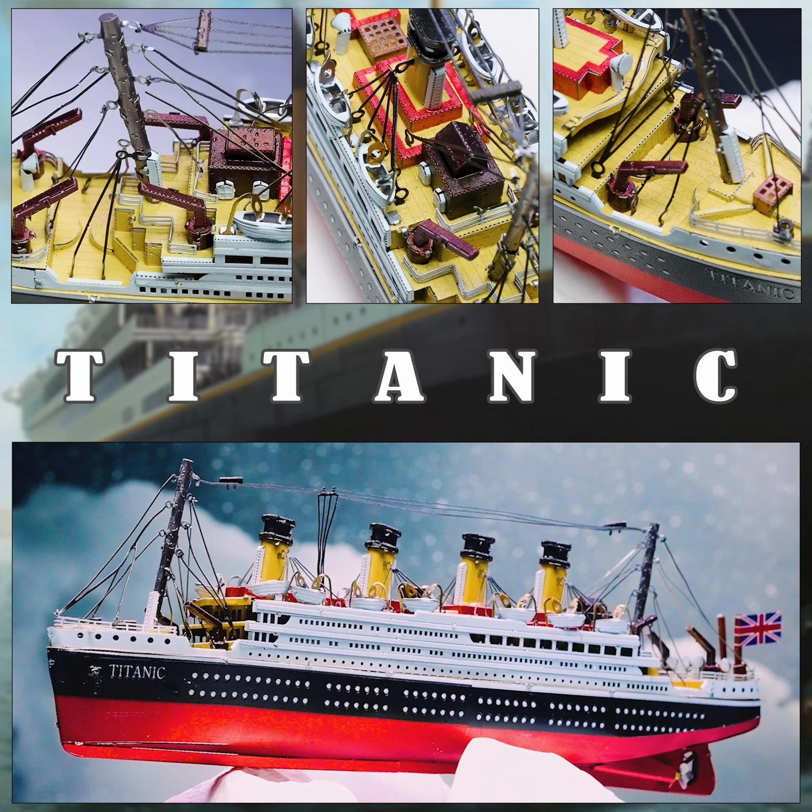 Piececool Trending Products 2023 New Arrivals Fashion Gifts & Crafts Diy Toys Titanic Building Blocks Toys 3d Puzzles For Adults
