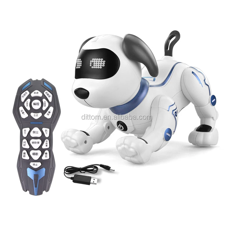 
K16 Rc Smart Electronic Pet Dog Interactive Puppy, Funny Sing&Dance Smart Voice Control Robot Dog 