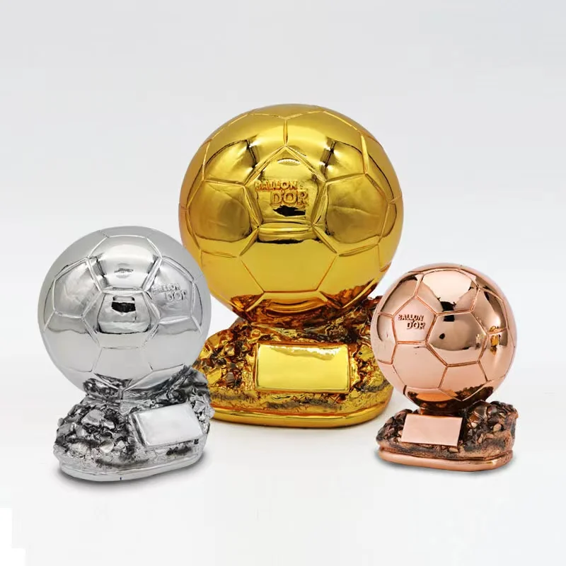 Custom Soccer Match Resin Trophy Gold Medal Soccer  Trophy Resin Handicraft