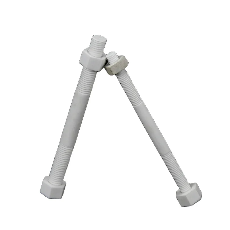 Изоляционный керамический болт M10 95%, промышленный керамический винт и гайка из оксида алюминия