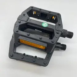 Bicycle Pedals Mountain Bike Pedal Plastic Black with Ball Bearing High Quality Wholesale