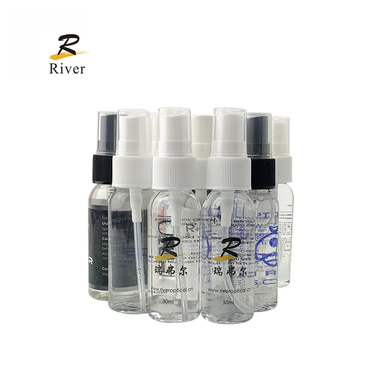 Wholesale 30ml Anti Fog Pet Bottle Glasses Lens Cleaner Spray Liquid With Label