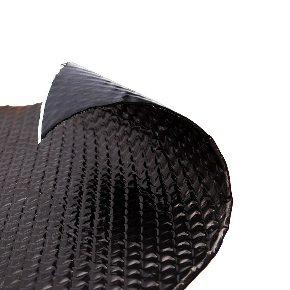 High Quality Butyl Rubber Car Soundproof Damping Isolation Material Customizable Diamond Design Interior Cover Aluminum