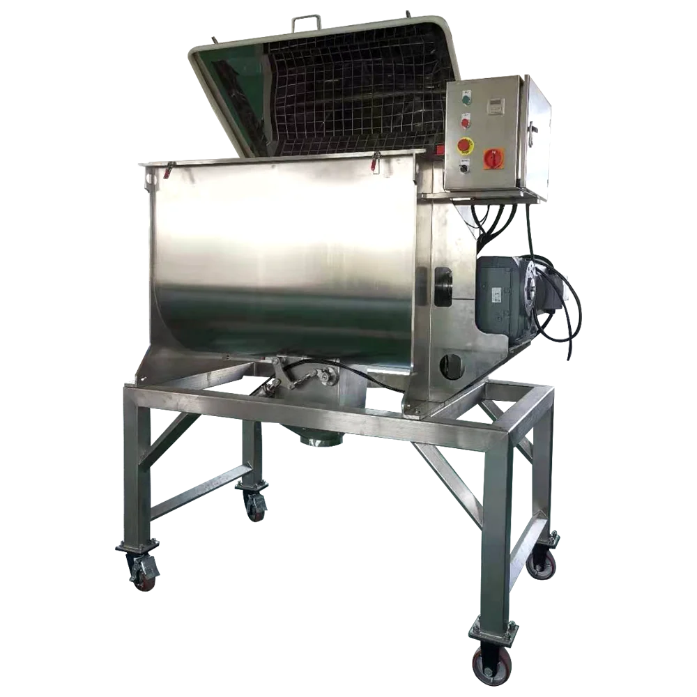 304/316 Stainless Steel Single Shaft Paddle Blender Mixer For  Chemical Agriculture Powder