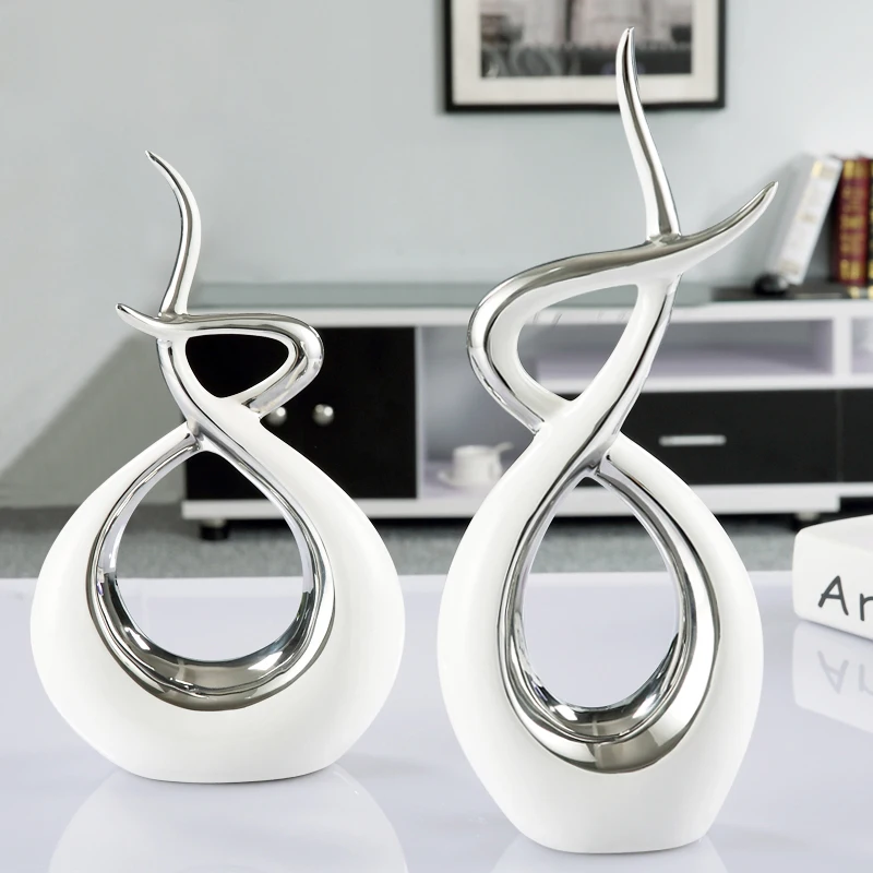 High quality european office room decors gold interior decoration ceramic home decor