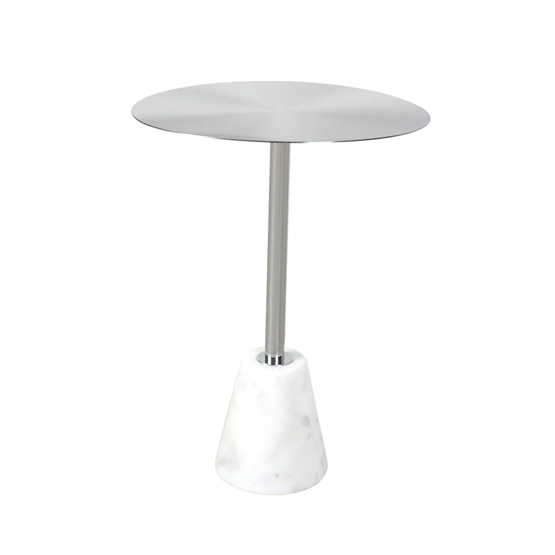 Modern furniture design marble round tea table living room hotel luxury small side table villa balcony coffee table