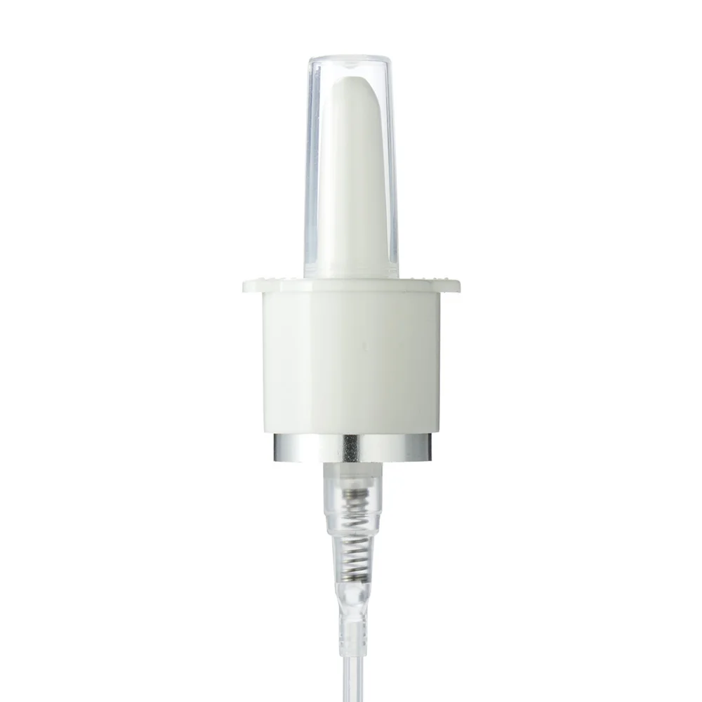 20mm Crimp Fine Mist Spray Pump With Cap Facial Hair Oral