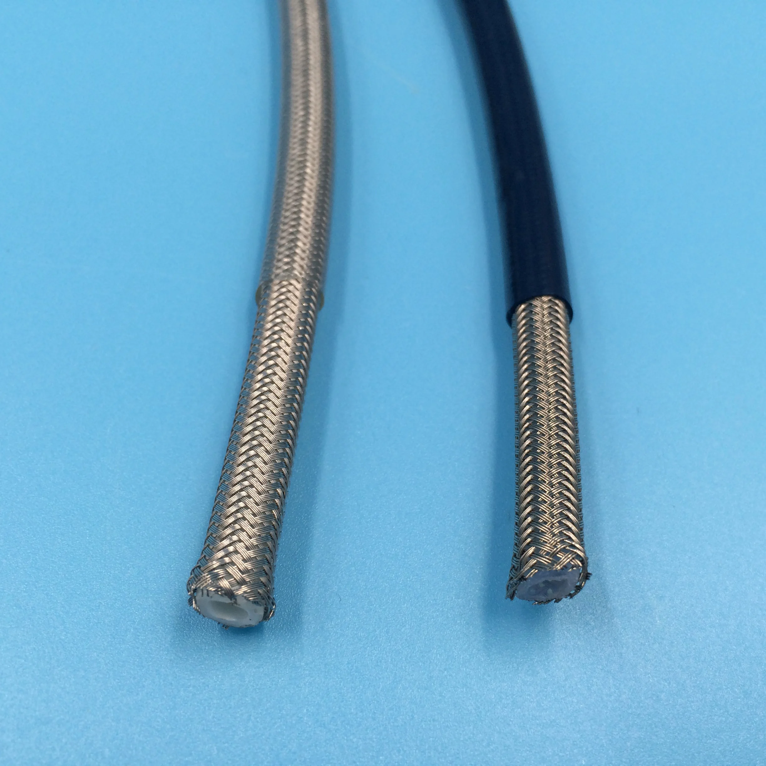 High tensile braided PTFE flexible rubber brass hose barb fitting hose