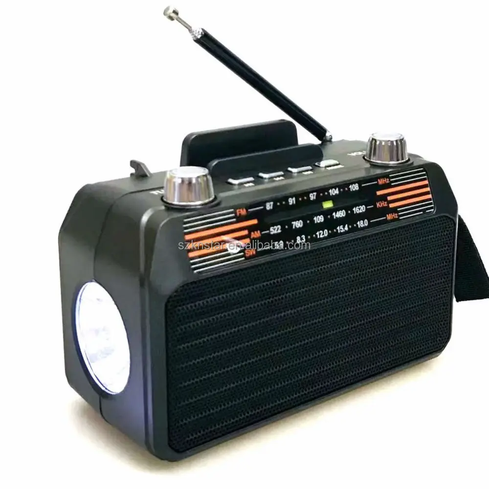 2021 torch light solar radio outdoor portable radio usb tf mp3 radio M-531BT-S