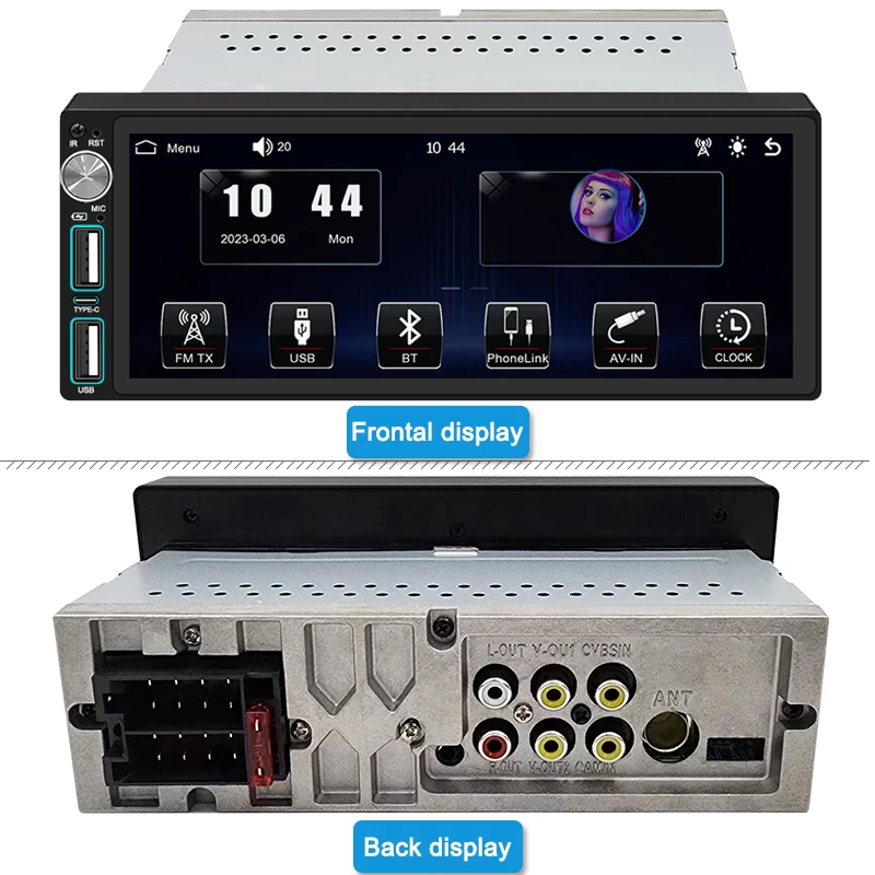 autoradios 1din carplay 6.86inch universal car stereo carplay mp5 radio car player