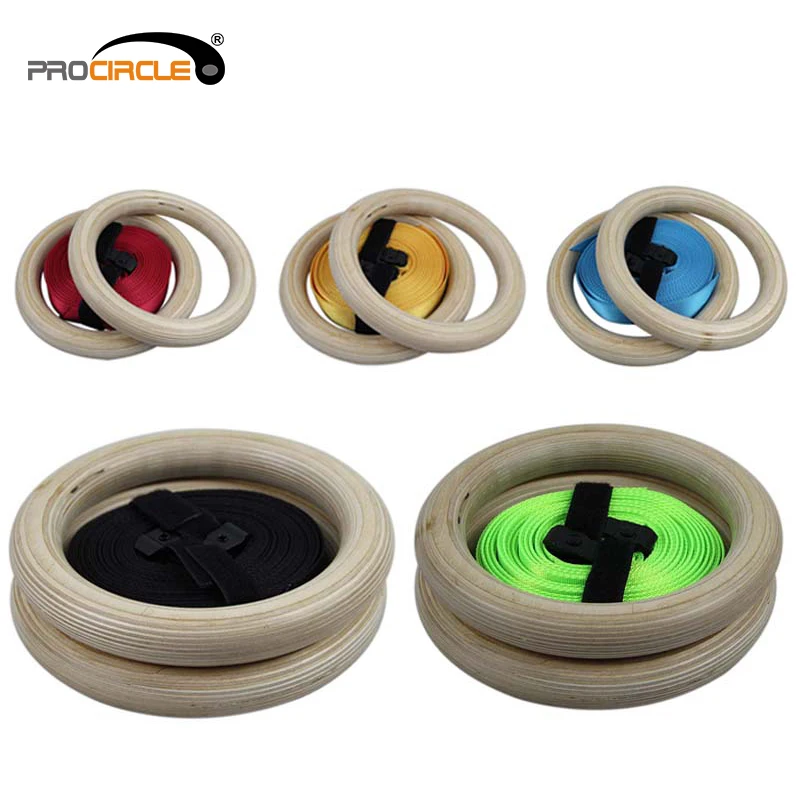 High Quantity Wholesale Training Straps Wood Gymnastic Rings