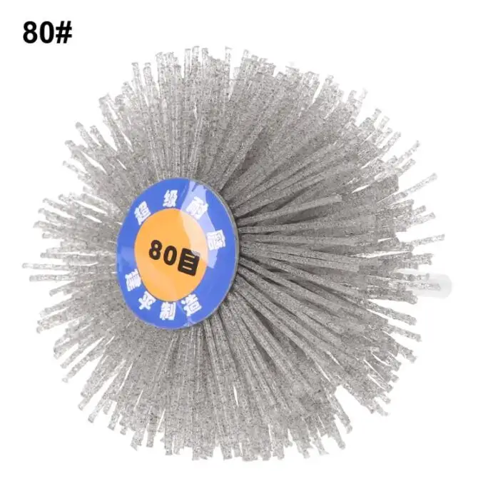 Hot Sale Deburring Abrasive Alumina Wire Brush Flower Head wood Polish Grind Buff Wheel Shank