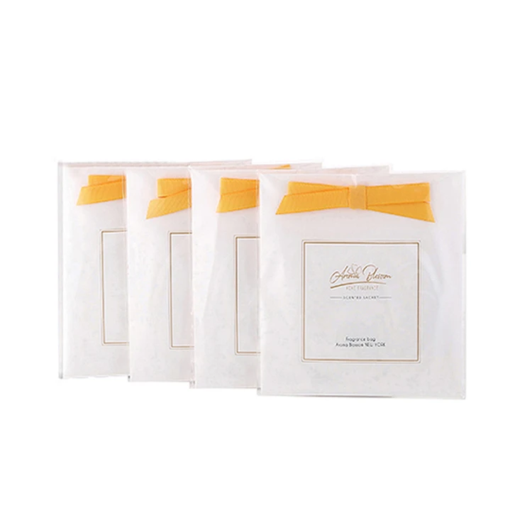 Factory Price Vermiculite Stone Fragrance Envelop Sachet Aroma Long Lasting Paper Sachet With Hanging Hook