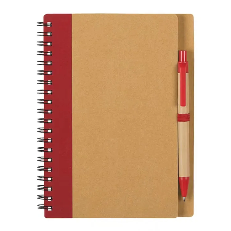 A5 5*8in spiral bound customized planner list School office release with promotional paper journal leather notebook collection