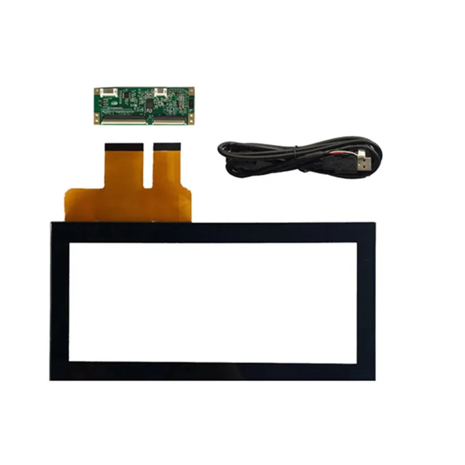 manufacturer touch tempered glass 12.3 inch capacitive overlay touch screens chip on board