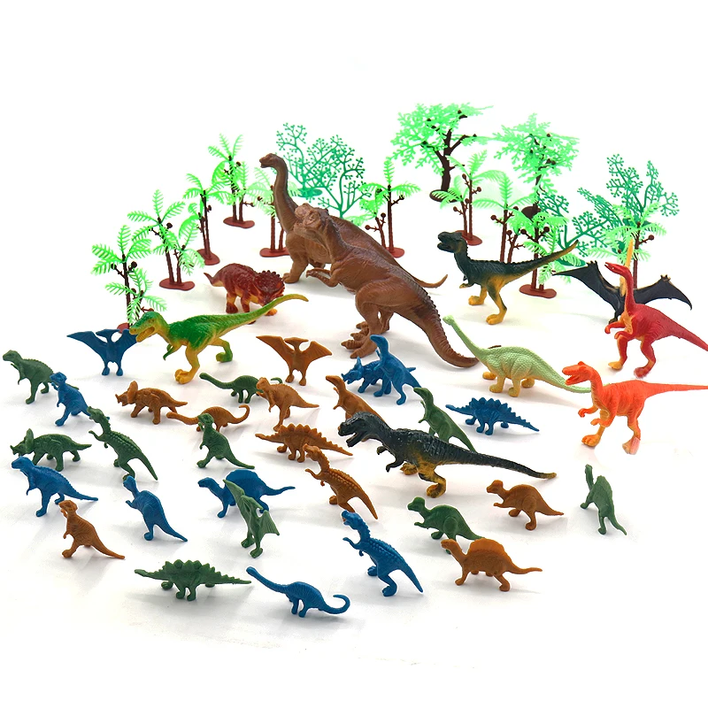 Small Animal Figure Kids Funny Educational Toys Jungle Animal Figures Plastic Animals Jungle Dinosaur T-Rex Model Children Gift