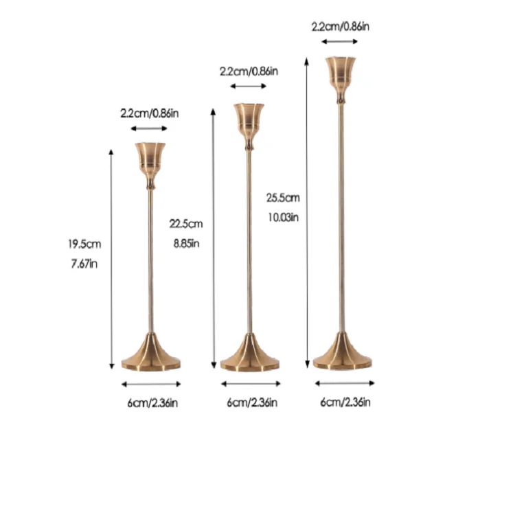 
Best Selling Products Wedding Event Candelabra Candle Stick 3 Arms Metal Candle Holder 