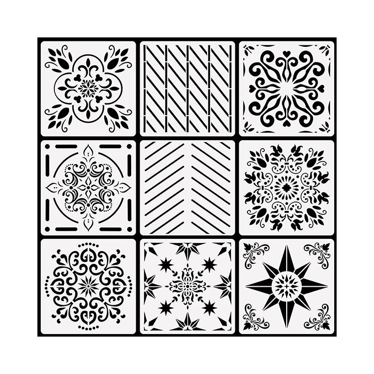 Diy Mandala Stencils Dotting Tools Art Mandala Stencil Painting Pen Mandala Stencil