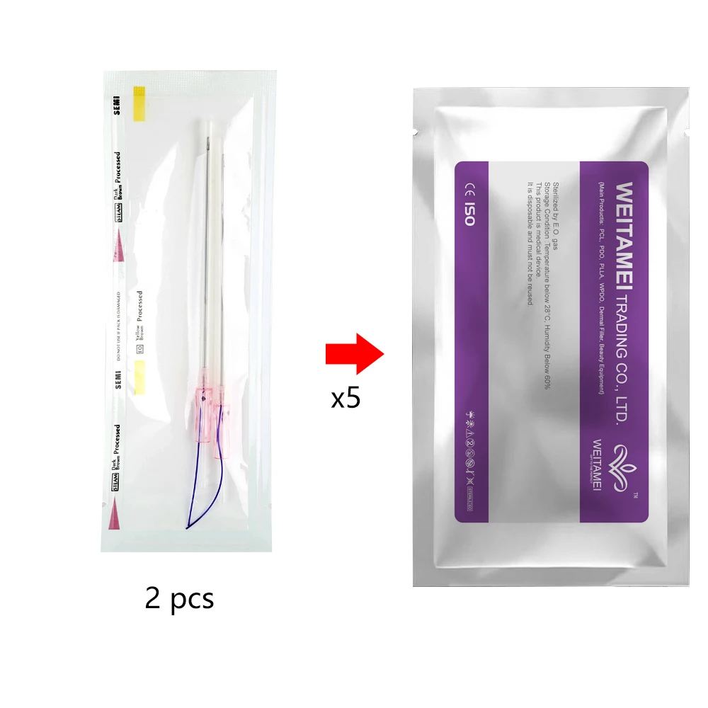 2021 Горячая продажа Cog 3d W иглы 21g 100 мм Pdo Cog нитки Барб