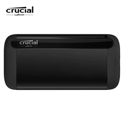 Original Crucial X8 Portable SSD 1TB Hard Drive 2TB 4TB External Solid State Disk Up to 1050MB/s USB 3.2 Type-C Metal Hard Disk