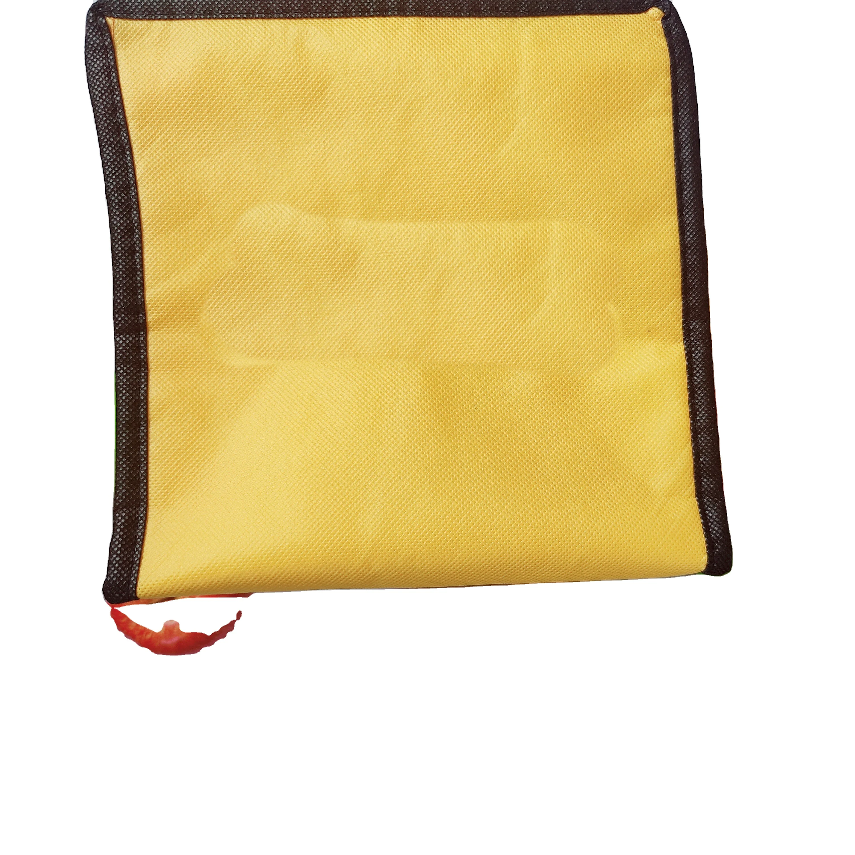 Wholesale Custom logo food delivery non woven Reusable Grocery shopping Thermal lunch bag cooler insulated bag