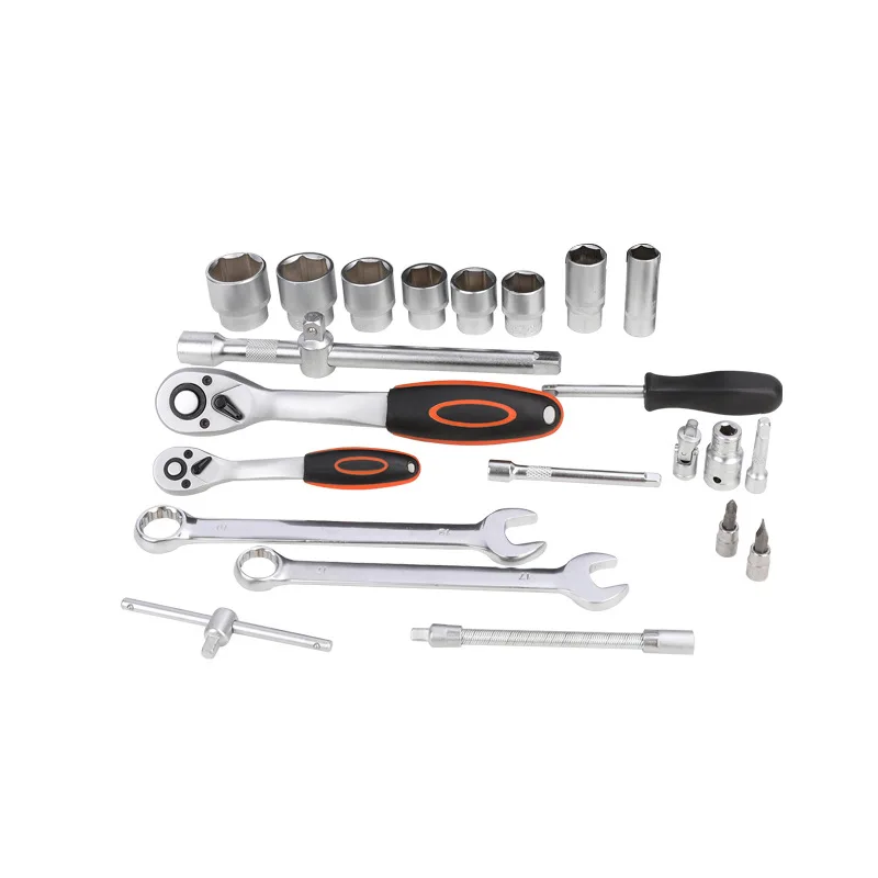 Hardware Tool Socket Quick Ratchet Wrench Screwdriver Tool Box Car Repair Set