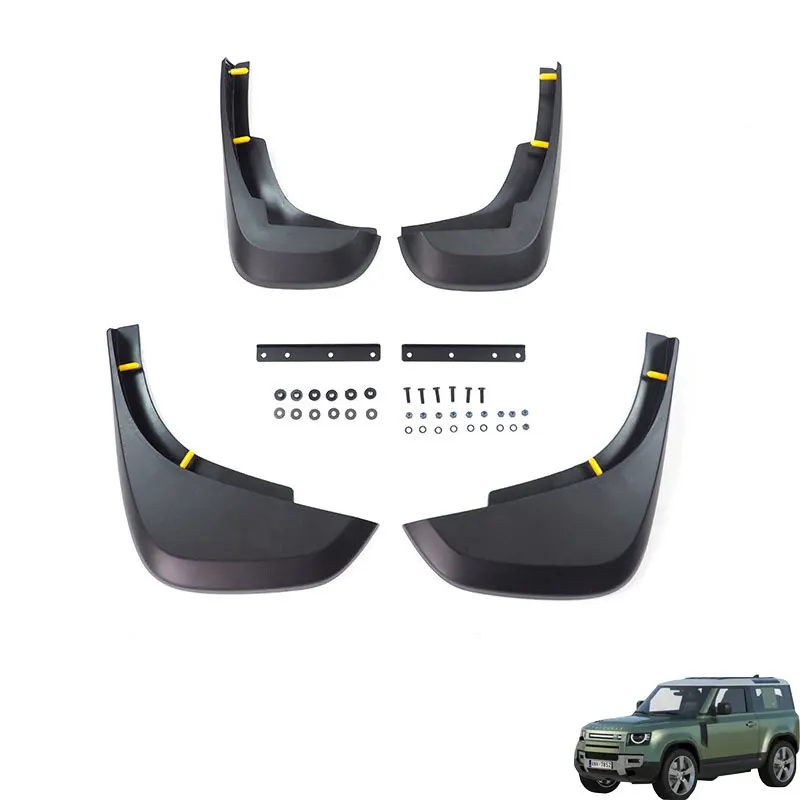Car Mud Flaps Splash Guard Fenders for Front or Rear Tires w/Hardware for land rover defender 2022 2023