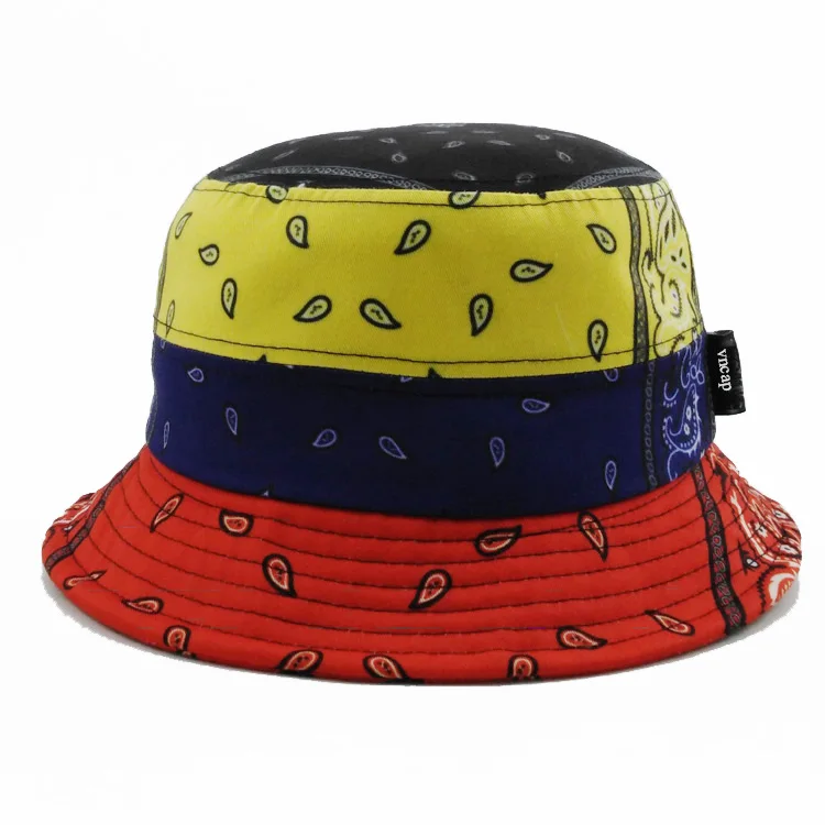 Wholesale Polyester Sublimation Full Custom Printing Bucket Hat Hats Cap Caps Wide Brim for men women