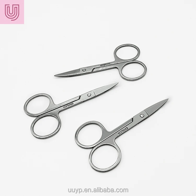 Wholesale Stainless Cuticle Nail Sissor Mini Small Trimming Manicure Eyebrow Scissors Eyelash Extension Bislash