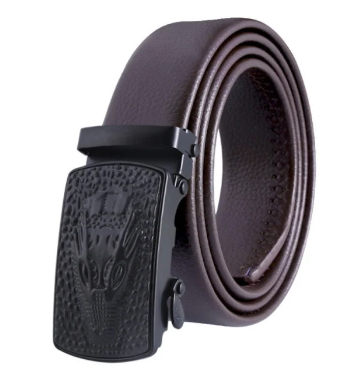 Кожаный ремень с автоматической
