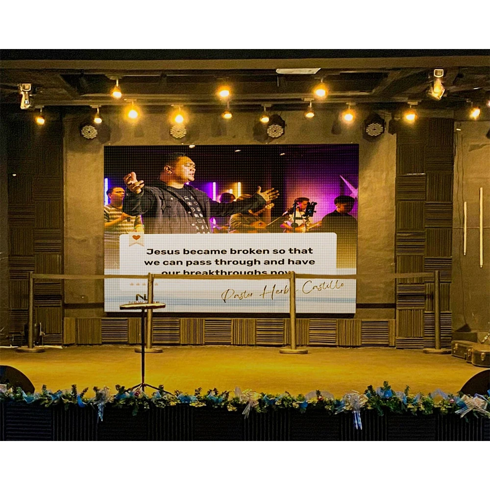 4m X 3m Complete System P2.6 P2.9 P3.91 P4.81 LED Display 500mmx500mm LED Panel Backdrop Full color Indoor Outdoor LED Screen