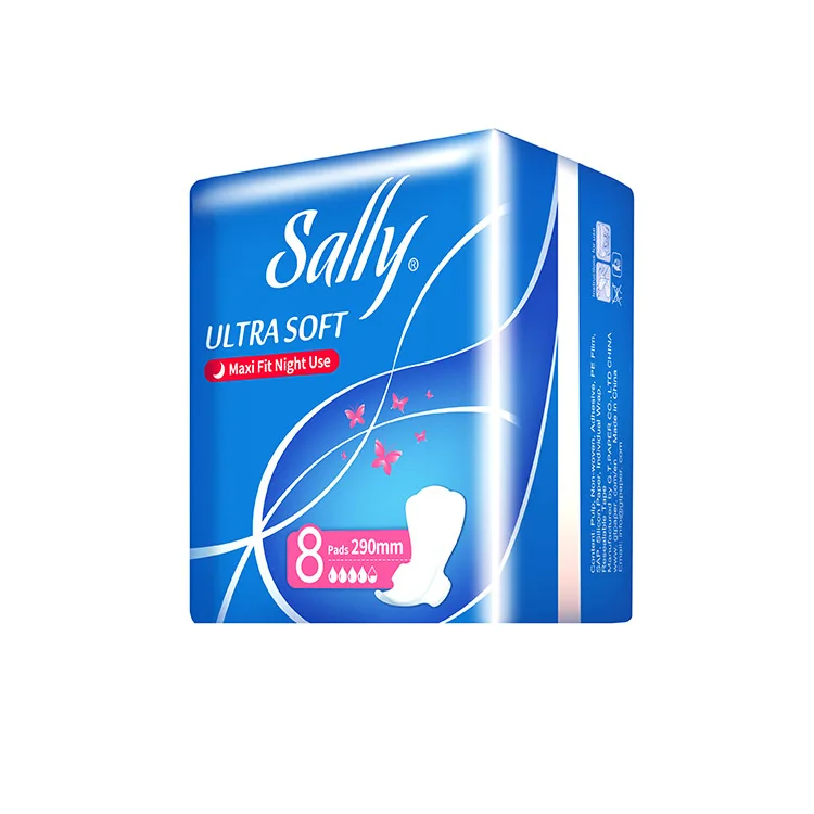 Sally Wholesale OEM Organic Sanitary Pads Women Menstrual Lady Anion Sanitary Napkin