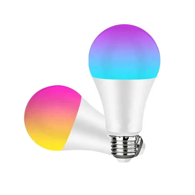 Hot selling A60 smart light bulb e27 110v 220v remote control LED light bulb color changing RGB light bulb