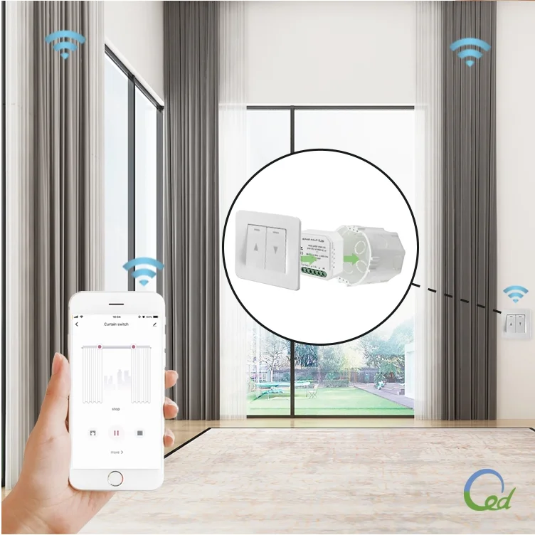 SZMYQ Tuya Wi-Fi умный модуль переключателя занавеса 2300 Вт безопасная нагрузка 110-240 В напряжение 10А мини-Умный домашний