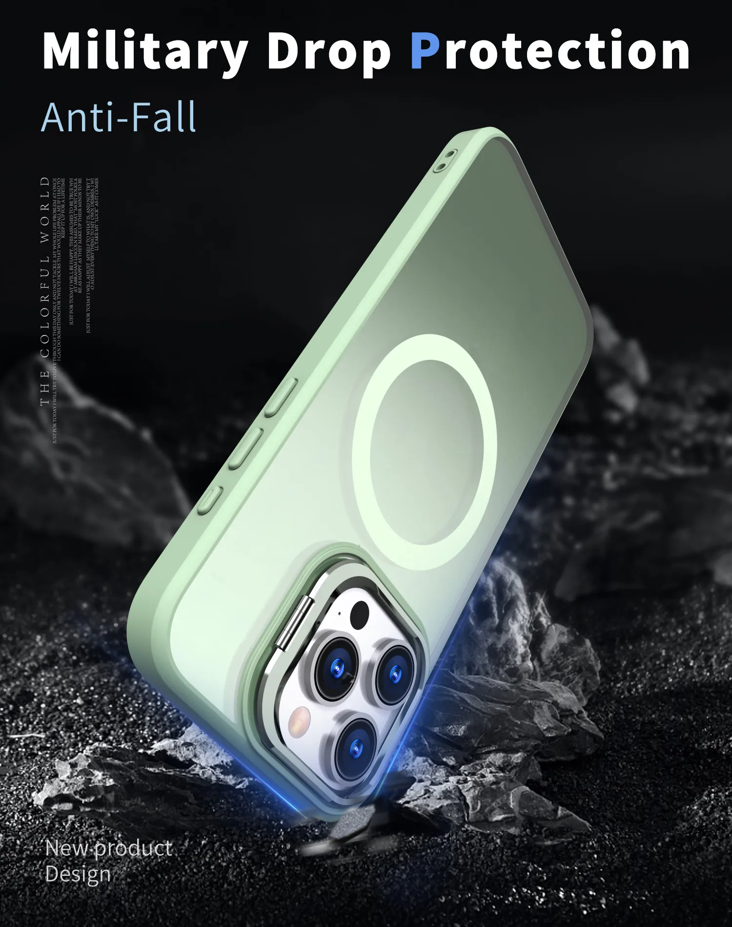 Phone Camera Cover Clear Case with Camera Stand Magnetic Mobile Phones Cover for iPhone 14 15 16 pro max