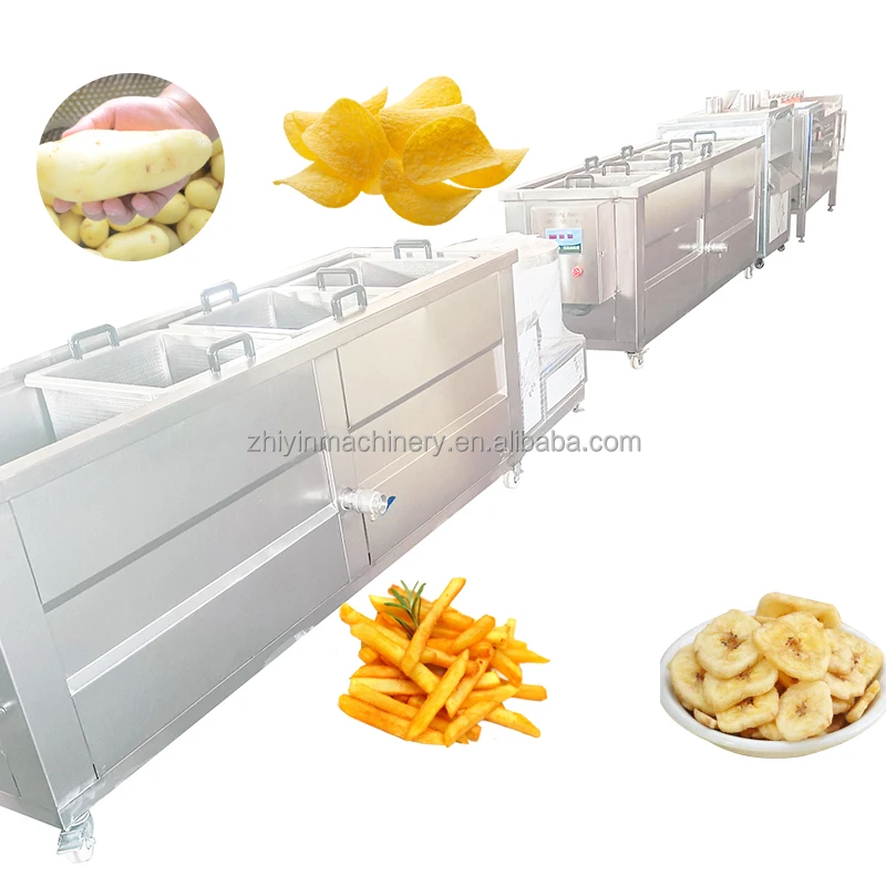SUS304 Semi Automatic Snacks Food Frying Machinery French Fries Fryer Potato Chips Nut Cashew Frying Equipment